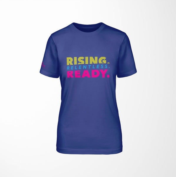 Rising Relentless Ready Blue Tee Shirt